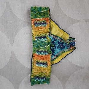 Patricia Ramirez Yellow Colorful Beaded Bikini Bottom Made In Colombia S (A1)